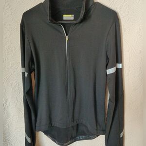 Novara Full Zip Long Sleeve Bike Cycling Jacket With Back Pockets, Reflective